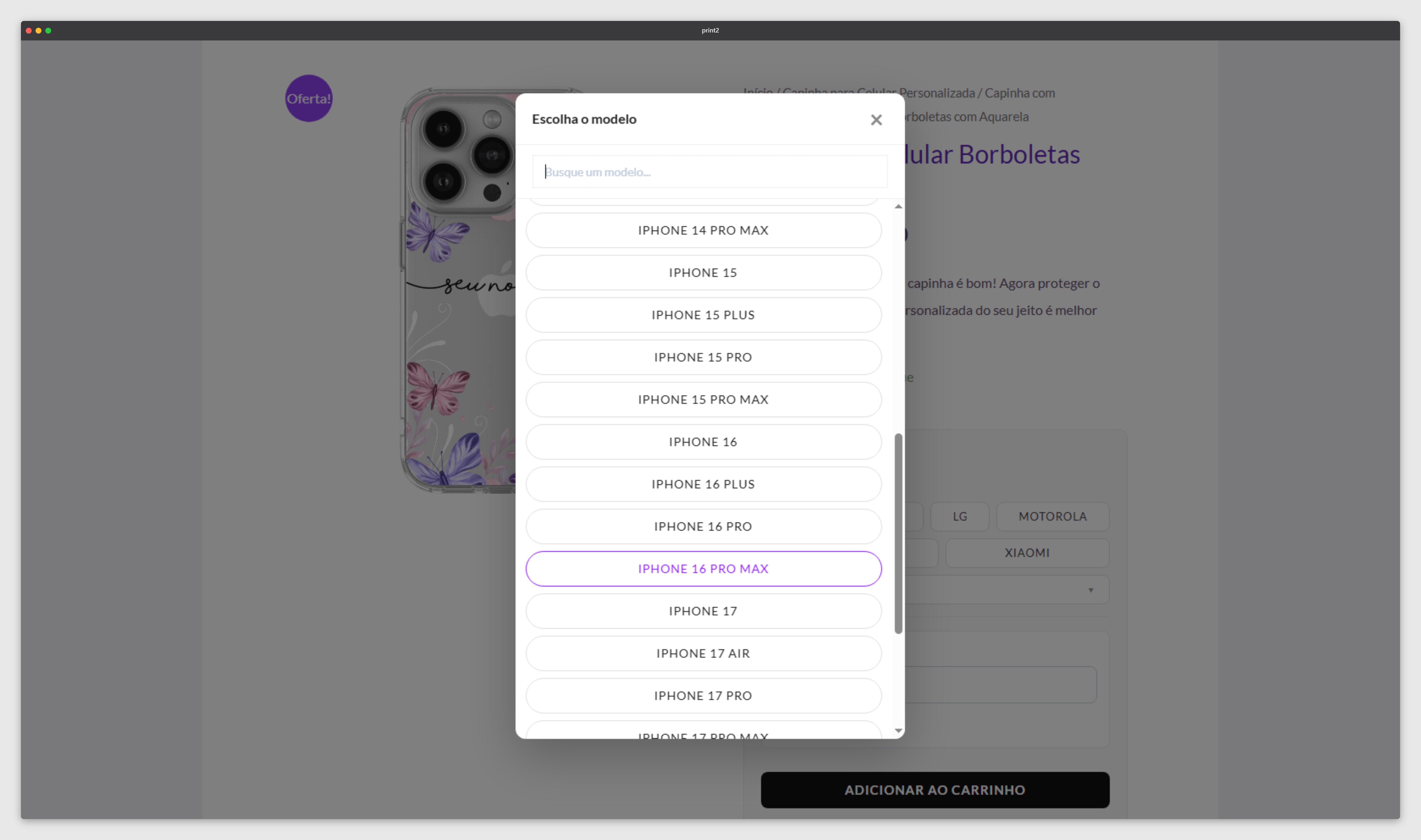 Editor Customy — personalização em tempo real na página do produto